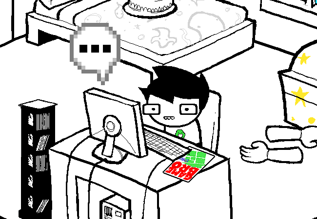 Джон за компьютером